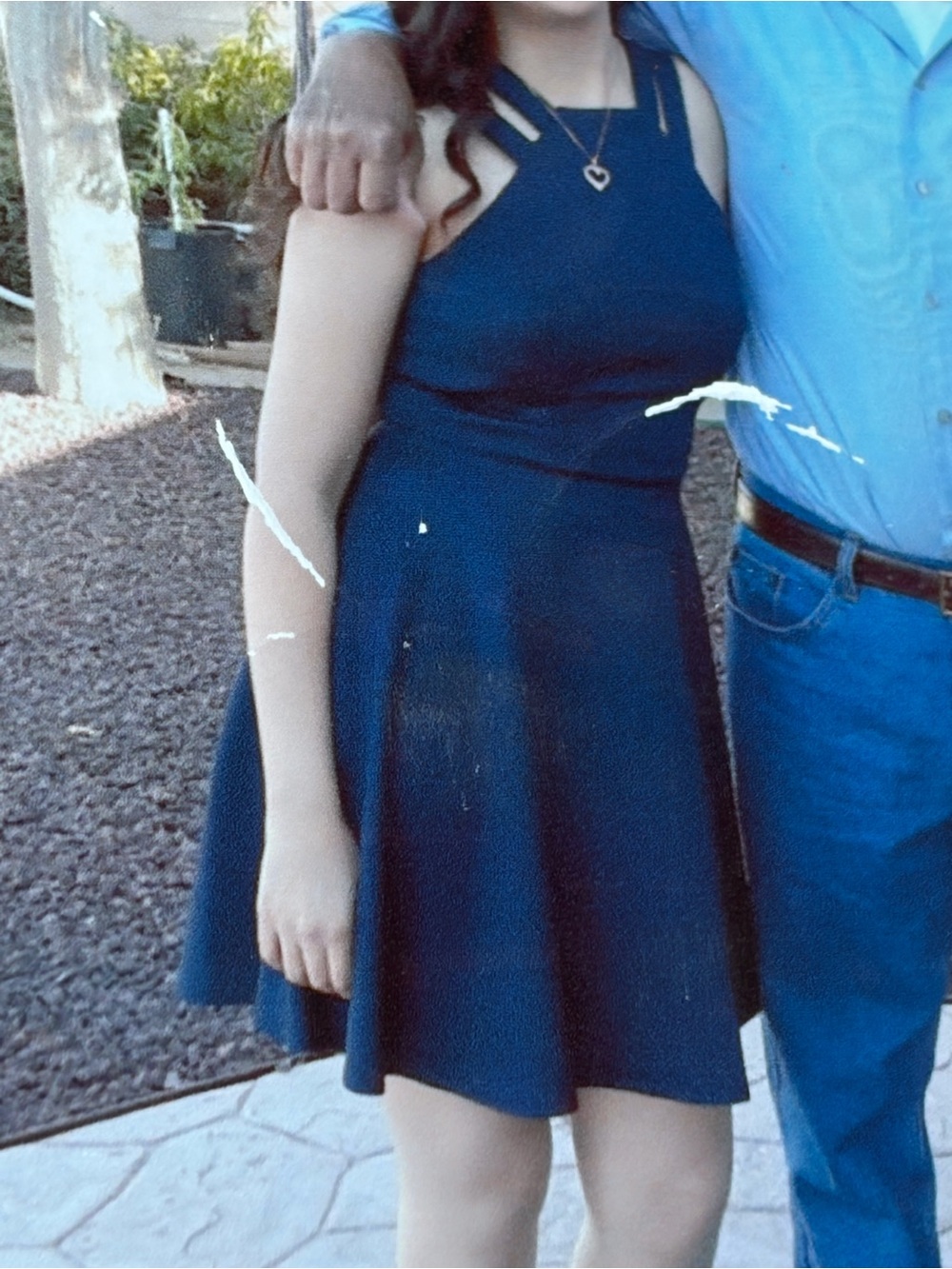 Darling Navy Strappy Fit-and-Flare Mini Dress